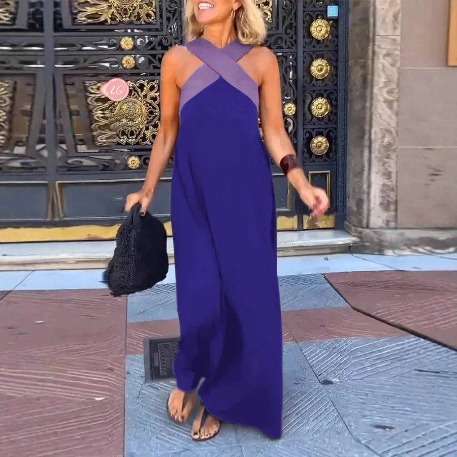 Sunset Glow: Off Shoulder Multi-Color Holiday Maxi Dresses