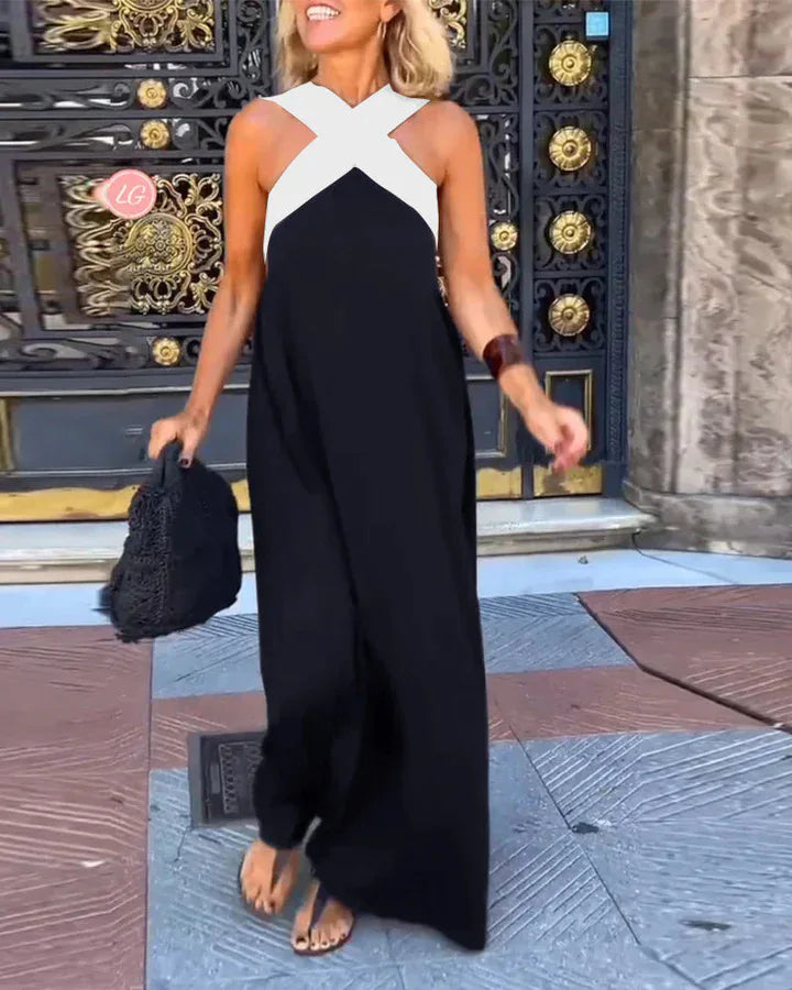 Sunset Glow: Off Shoulder Multi-Color Holiday Maxi Dresses