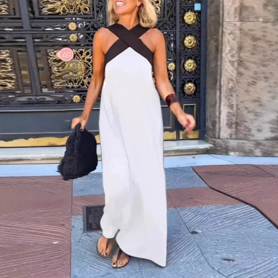 Sunset Glow: Off Shoulder Multi-Color Holiday Maxi Dresses